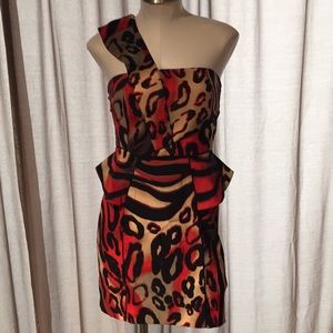 Xoxo red leopard dress